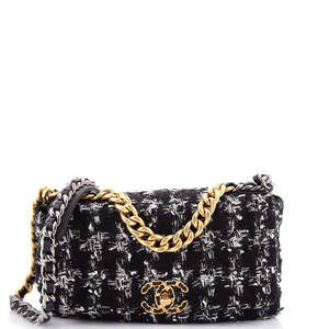 Chanel 19 Flap Bag Quilted Houndstooth #206003C43B